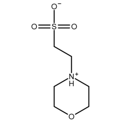Kwas 2-morfolinoetylosulfonowy hydrat min. 98%, Ultraczysty bioodczynnik do krystalicznej krystalicznej, dla biologii molekularnej [145224-94-8]