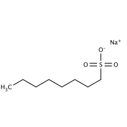 1-Oktanosulfonian sodu min. 98.0% dla HPLC (wysokosprawnej chromatografii cieczowej), do chromatografii z tworzeniem par jonowych (ICP) [5324-84-5]