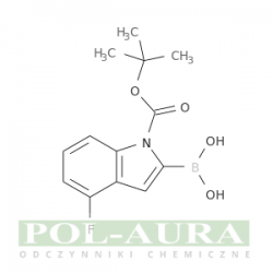 Kwas 1h-indolo-1-karboksylowy, 2-borono-4-fluoro-, ester 1-(1,1-dimetyloetylowy)/ 97% [1000068-25-6]