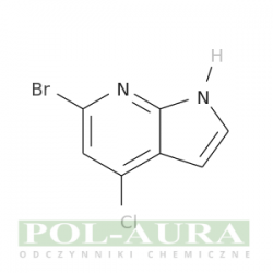 1h-pirolo[2,3-b]pirydyna, 6-bromo-4-chloro-/ 97% [1000340-64-6]