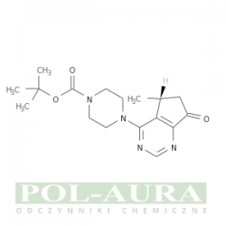 1-Piperazinecarboxylic acid, 4-[(5R)-6,7-dihydro-5-methyl-7-oxo-5H-cyclopentapyrimidin-4-yl]-, 1,1-dimethylethyl ester/ 95% [1001180-21-7]