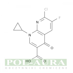 Kwas 1,8-naftyrydyno-3-karboksylowy, 7-chloro-1-cyklopropylo-6-fluoro-1,4-dihydro-4-okso-/ >98,0%(hplc)(t) [100361-18-0]