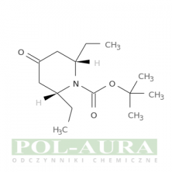 Kwas 1-piperydynokarboksylowy, 2,6-dietylo-4-okso-, ester 1,1-dimetyloetylowy, (2r,6s)-rel-/ 95% [1003843-30-8]