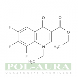 Kwas 3-chinolinokarboksylowy, 1-etylo-6,7,8-trifluoro-1,4-dihydro-4-okso-, ester etylowy/ 98% [100501-62-0]