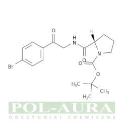 Kwas 1-pirolidynokarboksylowy, 2-[[[2-(4-bromofenylo)-2-oksoetylo]amino]karbonylo]-, ester 1,1-dimetyloetylowy, (2s)-/ 95% [1007881-98-2]