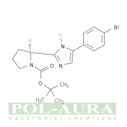 Kwas 1-pirolidynokarboksylowy, 2-[5-(4-bromofenylo)-1h-imidazol-2-ilo]-, ester 1,1-dimetyloetylowy, (2s)-/ 98% [1007882-04-3]