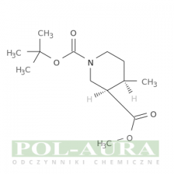 Kwas 1,3-piperydynodikarboksylowy, 4-metylo-, 1-(1,1-dimetyloetylo) 3-metylo ester, (3r,4r)-rel-/ 97% [1009376-53-7]