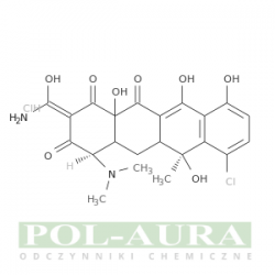 2-Naphthacenecarboxamide, 7-chloro-4-(dimethylamino)-1,4,4a,5,5a,6,11,12a-octahydro-3,6,10,12,12a-pentahydroxy-6-methyl-1,11-dioxo-, hydrochloride (1: