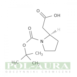 Kwas 2-pirolidynooctowy, 1-[(1,1-dimetyloetoksy)karbonylo]-, (2r)-/ 98% [101555-60-6]