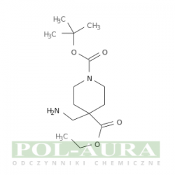 Kwas 1,4-piperydynodikarboksylowy, 4-(aminometylo)-, 1-(1,1-dimetyloetylo) ester 4-etylowy/ 95% [1016258-69-7]