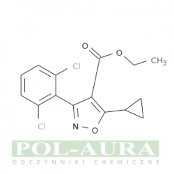 Kwas 4-izoksazolokarboksylowy, 5-cyklopropylo-3-(2,6-dichlorofenylo)-, ester etylowy/ 98% [1020569-65-6]