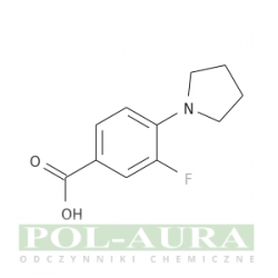 Kwas benzoesowy, 3-fluoro-4-(1-pirolidynylo)-/ 95% [1021243-16-2]