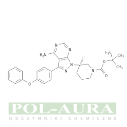 Kwas 1-piperydynokarboksylowy, 3-[4-amino-3-(4-fenoksyfenylo)-1h-pirazolo[3,4-d]pirymidyn-1-ylo]-, ester 1,1-dimetyloetylowy, (3r)-/ 98% [1022150-11-3