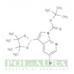 Kwas 1h-pirolo[2,3-b]pirydyno-1-karboksylowy, 5-bromo-3-(4,4,5,5-tetrametylo-1,3,2-dioksaborolan-2-ylo)-, 1, ester 1-dimetyloetylowy/ 98% [1025719-14-