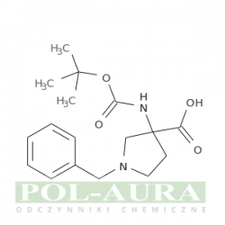 Kwas 3-pirolidynokarboksylowy, 3-[[(1,1-dimetyloetoksy)karbonylo]amino]-1-(fenylometylo)-/ 95% [1027511-74-5]