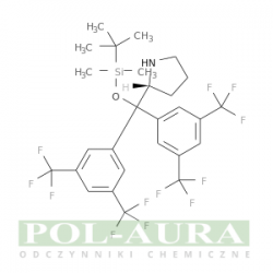 Pirolidyna, 2-[bis[3,5-bis(trifluorometylo)fenylo][[(1,1-dimetyloetylo)dimetylosililo]oksy]metylo]-, (2r)-/ 98% [1146629-74-4]