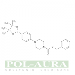 Kwas 1-piperazynokarboksylowy, 4-[4-(4,4,5,5-tetrametylo-1,3,2-dioksaborolan-2-ylo)fenylo]-, ester fenylometylowy/ 96% [1150561-68-4]