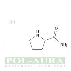 Chlorowodorek 2-pirolidynokarboksyamidu (1:1)/ 97% [115630-49-4]