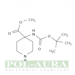 Kwas 4-piperydynokarboksylowy, 4-[[(1,1-dimetyloetoksy)karbonylo]amino]-, ester metylowy/ 97% [115655-44-2]