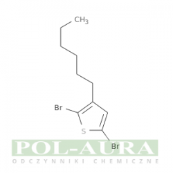 Tiofen, 2,5-dibromo-3-heksylo-/ 98% [116971-11-0]