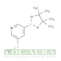 Pirydyna, 3-(metylotio)-5-(4,4,5,5-tetrametylo-1,3,2-dioksaborolan-2-ylo)-/ 95% [1171891-40-9]