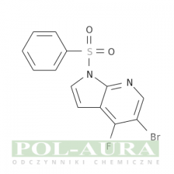 1h-pirolo[2,3-b]pirydyna, 5-bromo-4-fluoro-1-(fenylosulfonylo)-/ 97% [1172067-98-9]