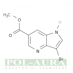 Kwas 1h-pirolo[3,2-b]pirydyno-6-karboksylowy, 3-bromo-, ester metylowy/ 97% [1190312-64-1]