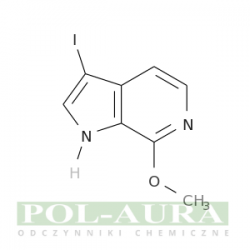 1h-pirolo[2,3-c]pirydyna, 3-jodo-7-metoksy-/ 97% [1190316-96-1]