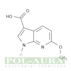 Kwas 1h-pirolo[2,3-b]pirydyno-3-karboksylowy, 6-metoksy-/ 97% [1190317-61-3]