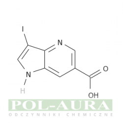 Kwas 1h-pirolo[3,2-b]pirydyno-6-karboksylowy, 3-jodo-/ 98% [1190322-96-3]