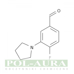 Benzaldehyd, 4-fluoro-3-(1-pirolidynylo)-/ 98% [1197193-31-9]
