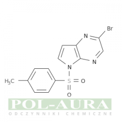 5h-pirolo[2,3-b]pirazyna, 2-bromo-5-[(4-metylofenylo)sulfonylo]-/ 95% [1201186-54-0]
