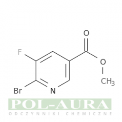 Kwas 3-pirydynokarboksylowy, 6-bromo-5-fluoro-, ester metylowy/ 98% [1214336-88-5]