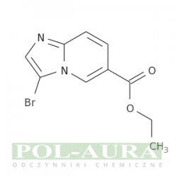 Kwas imidazo[1,2-a]pirydyno-6-karboksylowy, 3-bromo-, ester etylowy/ 98% [1215504-30-5]