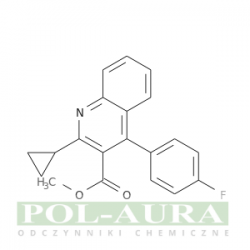 Kwas 3-chinolinokarboksylowy, 2-cyklopropylo-4-(4-fluorofenylo)-, ester metylowy/ 98% [121659-86-7]