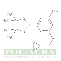 1,3,2-dioksaborolan, 2-[3-(cyklopropylometoksy)-5-metylofenylo]-4,4,5,5-tetrametylo-/ 96% [1218789-80-0]