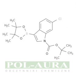 Kwas 1h-indolo-1-karboksylowy, 6-chloro-3-(4,4,5,5-tetrametylo-1,3,2-dioksaborolan-2-ylo)-, ester 1,1-dimetyloetylowy/ 98% [ 1218790-24-9]