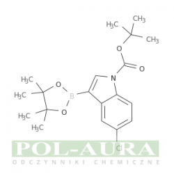 Kwas 1h-indolo-1-karboksylowy, 5-chloro-3-(4,4,5,5-tetrametylo-1,3,2-dioksaborolan-2-ylo)-, ester 1,1-dimetyloetylowy/ 95% [ 1218790-30-7]