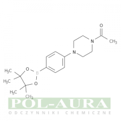 Etanon, 1-[4-[4-(4,4,5,5-tetrametylo-1,3,2-dioksaborolan-2-ylo)fenylo]-1-piperazynylo]-/ 98% [1218791-38-8 ]