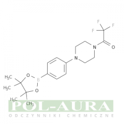 Etanon, 2,2,2-trifluoro-1-[4-[4-(4,4,5,5-tetrametylo-1,3,2-dioksaborolan-2-ylo)fenylo]-1-piperazynylo]-/ 98% [1218791-39-9]