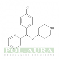 Pirydyna, 2-[(4-chlorofenylo)(4-piperydynyloksy)metylo]-/ 98% [122368-54-1]