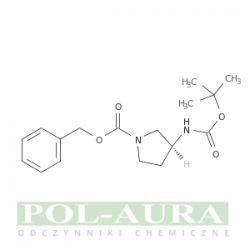 1-Pyrrolidinecarboxylic acid, 3-[[(1,1-dimethylethoxy)carbonyl]amino]-, phenylmethyl ester, (3S)-/ 98% [122536-74-7]