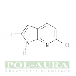 1h-pirolo[2,3-b]pirydyna, 6-chloro-2-jodo-/ 95% [1227269-04-6]