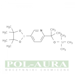 Pirydyna, 2-[1-metylo-1-[(trimetylosililo)oksy]etylo]-5-(4,4,5,5-tetrametylo-1,3,2-dioksaborolan-2-ylo)-/ 98% [ 1228014-10-5]