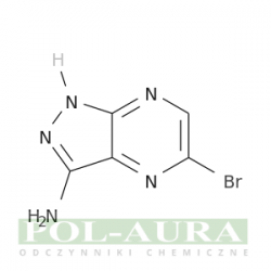 1h-pyrazolo[3,4-b]pirazyno-3-amina, 5-bromo-/ 97% [1242336-77-1]