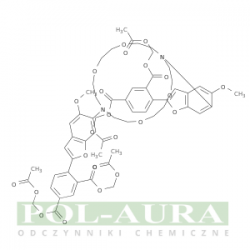 1,3-Benzenedicarboxylic acid, 4,4'-[1,4,10,13-tetraoxa-7,16-diazacyclooctadecane-7,16-diylbis(5-methoxy-6,2-benzofurandiyl)]bis-, tetrakis[(acetyloxy)