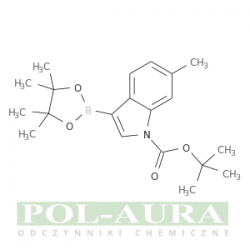 Kwas 1h-indolo-1-karboksylowy, 6-metylo-3-(4,4,5,5-tetrametylo-1,3,2-dioksaborolan-2-ylo)-, ester 1,1-dimetyloetylowy/ 95% [ 1256359-86-0]