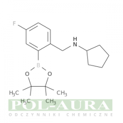 Benzenometanamina, n-cyklopentylo-4-fluoro-2-(4,4,5,5-tetrametylo-1,3,2-dioksaborolan-2-ylo)-/ 98% [1256360-61-8]