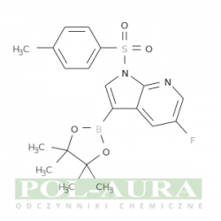 1h-pirolo[2,3-b]pirydyna, 5-fluoro-1-[(4-metylofenylo)sulfonylo]-3-(4,4,5,5-tetrametylo-1,3,2-dioksaborolan-2- yl)-/ 97% [1259279-57-6]