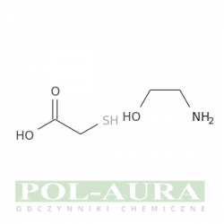 Kwas octowy, 2-merkapto-, kompd. z 2-aminoetanolem (1:1)/ 85% [126-97-6]